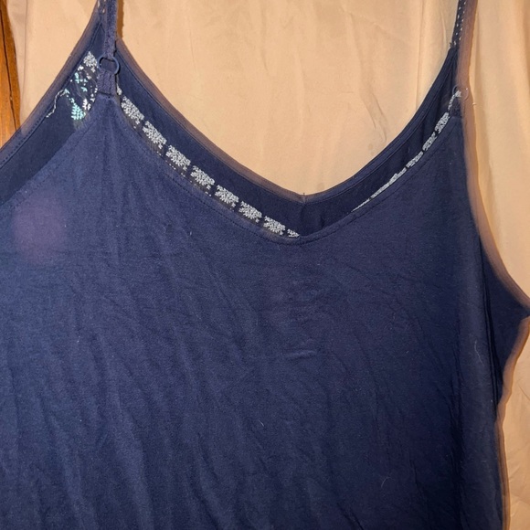 Braided sleeveless tank top. Super Soft Torrid Knits with embroidery. - Picture 4 of 5